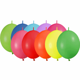 Standard Assorted Deco Link Balloons - 12" Latex (50ct)