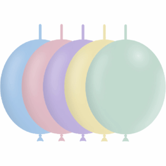 Pastel Matte Assorted Deco Link Balloons - 6" Latex (100ct)
