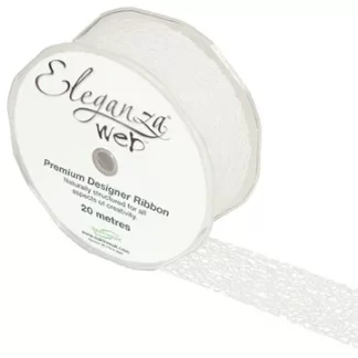 White No.1 Web Ribbon - (38mm x 20m)