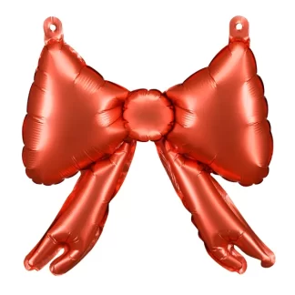 Red Bow Garland Air-Filled Balloons - 10" Foils (5ct)