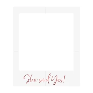 She Said Yes Selfie Photo Frame - 59x50cm
