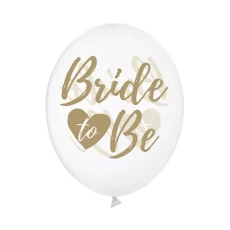 Bride to Be Crystal Clear Balloons - 12" Latex (6ct)