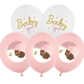 Baby Girl Mix Balloons - 12" Latex (6ct)