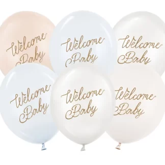 Welcome Baby Mix Balloons - 12" Latex (6ct)