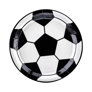 Football/ Soccer Paper Plates - 18cm (6ct)