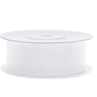 White Chiffon Ribbon - (25mm x 25m)