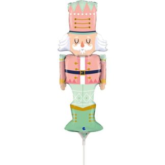 Mini Pastel Nutcracker Christmas Air-Filled Balloon (131)  – 14" Foil