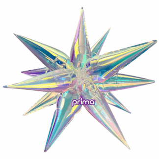 Iridescent 3D Starburst Balloon Air-fill Only - 40" Foil