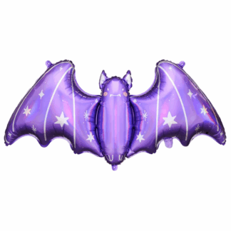 Purple Bat Halloween Balloon -38" Foil