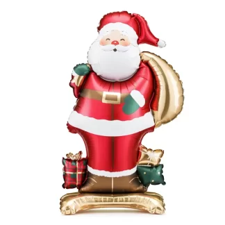 Santa Claus Standing Foil Christmas Balloon - 33" Foil