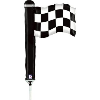 Mini Checkered Flag Air-Filled Balloon (123)  – 14" Foil