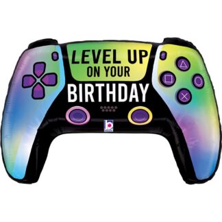 Vivid Game Controller Birthday Shape Balloon - 30" Foil