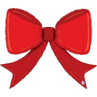 Red Bow Shape Balloon - 41" Foil