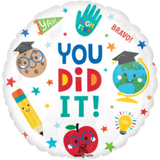 You Did It! School Graduation Balloon - 18" Foil