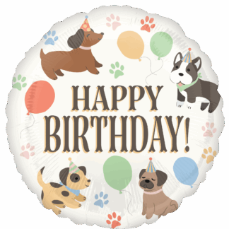Pawsome Birthday Party Balloon - 18" Foil
