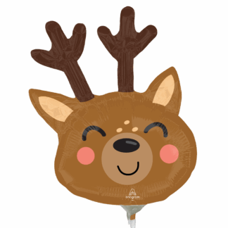Mini Christmas Reindeer Air-Filled Balloon – 14" Foil