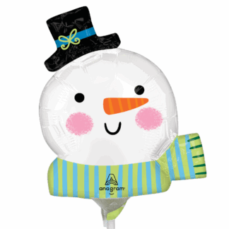 Mini Christmas Snowman Air-Filled Balloon – 14" Foil