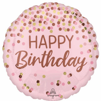 Pretty Pink Birthday Balloon - 18" Foil