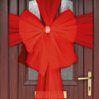 Red Christmas Door Bow
