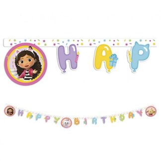 Gabby's Dollhouse Happy Birthday Banner - 2m