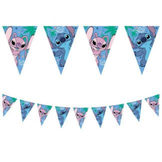 Stitch & Angel Pendant Flag Banner - 2.3m