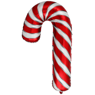Candy Cane Christmas Shape Balloon - 39" Foil (Unpackaged)