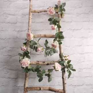 Light Pink Rose Garland - (175cm)