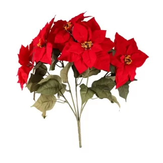 Large Poinsettia Flower Bouquet - (50cm)