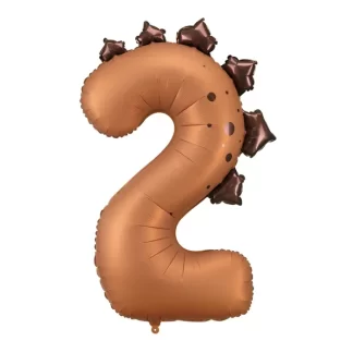 Dinosaur Number 2 Balloon - 36" Foil