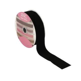 Black Velvet Ribbon - (50mm x 20m)