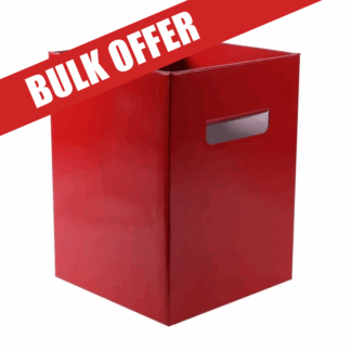 Pearlised Red Box For Christmas Elf Arrival - (18x18x24.5cm) (10ct)