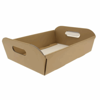 Medium Gold Hamper Box - (38.5x29.5x11.7cm) (1ct)