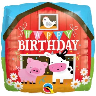Barn Birthday Balloon - 18" Foil