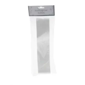 White Wedding Car Ribbon - (2" x 9m)