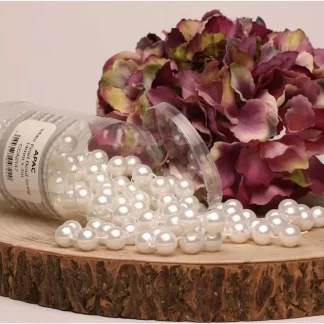 White Pearl Beaded String - (14mm x 3m)