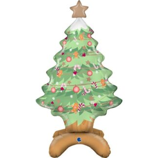 Christmas Tree Stand-Up Balloon - 38" Foil