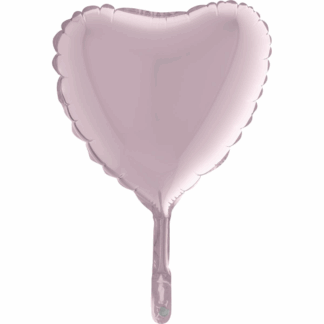Mini Pastel Pink Heart Shape Air-Filled Balloon – 9″ Foil