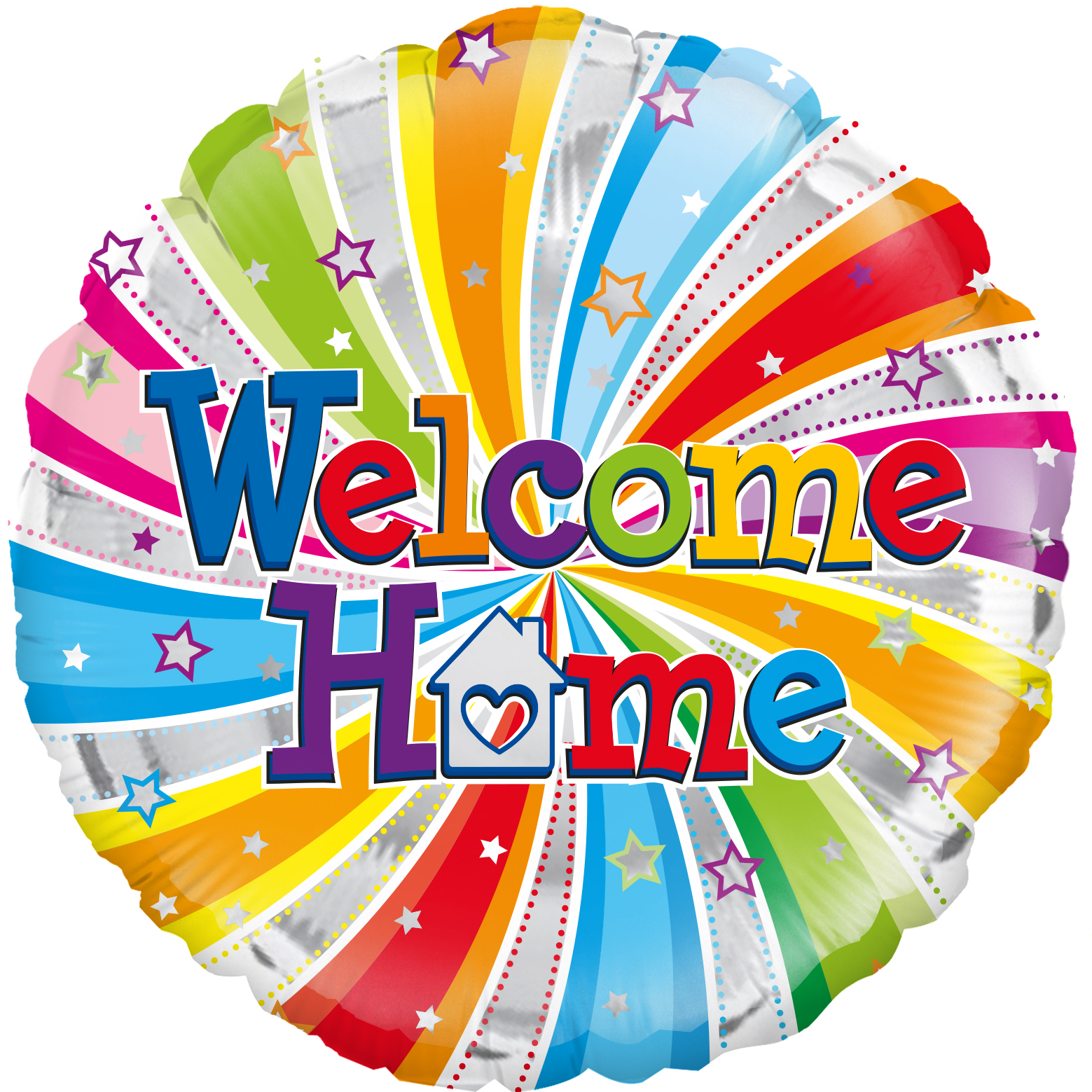 Welcome Home Swirl Balloon - 18" Foil