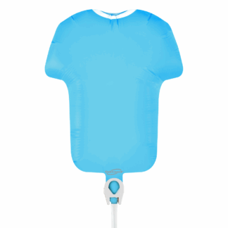 Mini Light Blue Sports Shirt Air-Filled Balloon - 11" Foil (Packaged)