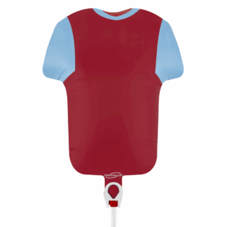 Mini Blue/Claret Sports Shirt Air-Filled Balloon - 11" Foil (Packaged)