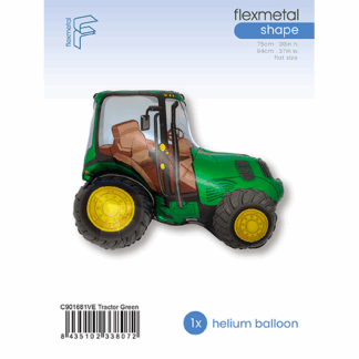 Green Tractor Supershape Balloon - 37" Foil