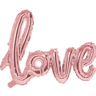 Rose Gold 'Love' Shape Balloon - 29" Foil