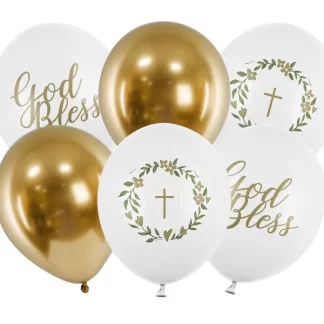God Bless Communion Mix Balloons - 12" Latex (6ct)