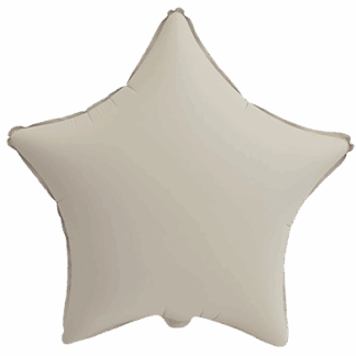 Matte Creamy Latte Star Balloon -18" Foil
