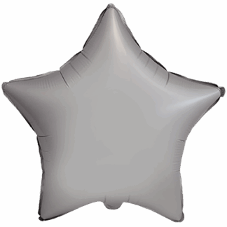Matte Moonlight Silver Star Balloon -18" Foil