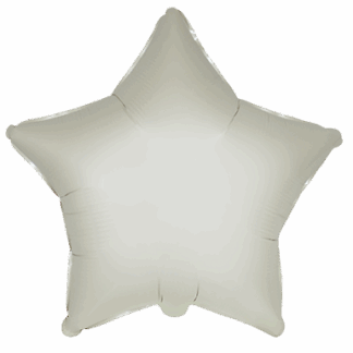 Satin Cream Star Balloon -18" Foil
