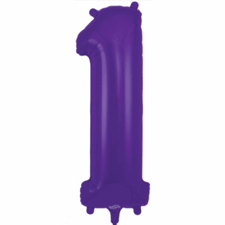 Purple Number 1 Balloon - 34" Foil