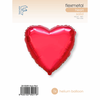 Red Heart Balloon - 18" Foil