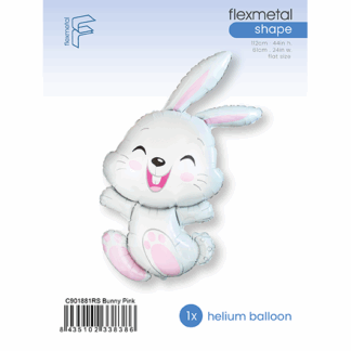 White Bunny Rabbit Balloon - 44" Foil