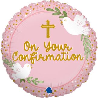 Pink On Your Confirmation Balloon - 18" Foil (Unpackaged)